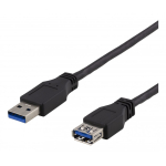 Deltaco USB3-243 USB-kaabel USB 3.2 Gen 2 (3.1 Gen 2) 3 m USB A Must