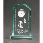 Tryumf Engraved glass trophy with case