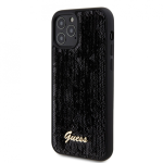Case Case Guess Sequin Script Logo Case iPhone 12|12 Pro Black