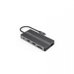 Extra Extra Digital Adapter USB Type-C - 2x HDMI, VGA, LAN, 3x USB Type-A, SD, TF, USB Type-C PD100W, Aux