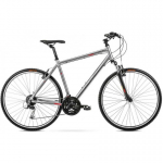 Bicycle Bicycle Romet Orkan 2 M 2024 graphite-red-21" / XL (Size: 21" / XL)
