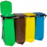 Gsg24 Rack holder for sorting 120L garbage bags - 4 types of waste