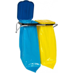 Gsg24 Wall holder for waste sorting, 2 colors - 120L bags