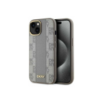 Case Case DKNY DKHMP14SPCPVSLE iPhone 14 6.1" beige/beige hardcase Leather Checkered Mono Pattern MagSafe