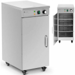 Royal Royal Catering Plate Warmer Warming Cabinet on Wheels for 60 Plates 29cm Diameter 600W