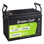 Green Green Cell LFPGC12V200AH UPS-aku Liitiumraudfosfaat (LiFePo4) 12,8 V 200 Ah