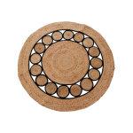 Hs Hs Decoration Boho jute rug, round, &Oslash; 120 cm