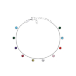 Brilio Brilio Silver Playful silver bracelet with zircons BRC78WRBW
