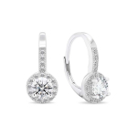 Brilio Brilio Silver Brilio Silver Unique silver earrings with clear zircons EA416W