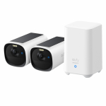 Eufy eufyCam E40 2-Cam Kit + HomeBase S280 Kuul (kuju) IP s&uuml;steemiga turvakaamera Hoonev&auml;line 2688 x 1520 pikslit Sein