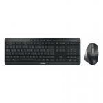 CHERRY Stream desktop ultimate klaviatuur Hiir kaasa arvatud Kodu/kontor USB + RF Wireless + Bluetooth QWERTZ Saksa keel Must