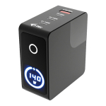 i-tec CHARGER-INTG140W mobiilseadme laadija Universaalne Must Vahelduvvool Kiirlaadimine Hoonesisene