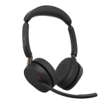 Jabra Evolve3 65 K&otilde;rvaklapp Juhtmevaba Peav&otilde;ru Kontor/k&otilde;nekeskus USB t&uuml;&uuml;p A Bluetooth Must