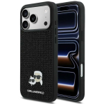 Karl Karl Lagerfeldi kate IPHONE 17 Pro Max KLHCP17X6PRKCLK (rhinestone W/ K&C PIN) musta