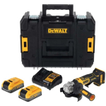 DEWALT KAMPINIS &Scaron;LIFUOKLIS 125mm 18V DCG404S2T 2&times;3,5Ah BL