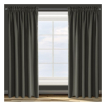 Eurofirany DESIGN 91 Night curtain made of smooth blackout fabric PARISA, 135X270 cm, strip / tunnel / hooks, color: dark gray