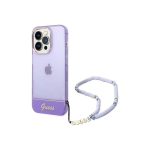 Guess GUHCP14XHGCOHU iPhone 14 Pro Max 6.7" purple/purple hard case Translucent Pearl Strap