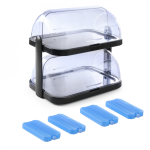 Refrigerated Refrigerated food display case with inserts 44x32x44cm - Hendi 871812