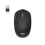 PORT PORT CONNECT Wireless COLLECTION MOUSE, USB-A a USB-C dongle, 2.4Ghz, 1600DPI, Olive