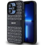 Case Case DKNY DKHCP14XPRTHSLK iPhone 14 Pro Max 6.7" black/black hardcase Leather Mono Stripe & Metal Logo