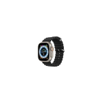 Dux Dux Ducis Strap Watch Strap 9 / 8 / 7 / 6 / 5 / 4 / 3 / 2 / SE (41 / 40 / 38mm) Silicone Band Bracelet Black (OceanWave Version)