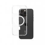 PanzerGlass CARE by &reg; Flagship Case Transparent Urban Combat w. White MagSafe iPhone 16 Pro Max mobile phone case