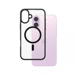PanzerGlass &reg; HardCase Transparent w. Black MagSafe & Frame iPhone 16 Plus mobiiltelefoni &uuml;mbris Kate L&auml;bipaistev