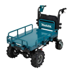 Makita DCU601Z Cordless wheelbarrow 2X18V Li-ion, with electro-hydraulic lifting function, BL-motor, 3-speed, max load 300kg, 14