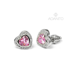 Beneto Glittery Heart Earrings AGUP1500S