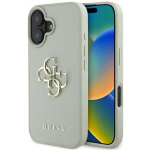 Guess Grained Big 4G Logo Small Classic Logo Apple iPhone 16 case green