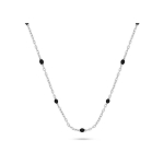 Brilio Brilio Silver Brilio Silver Silver pendant with black beads NCL112WBC