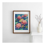 LetiStitch luca S Cross stitch kit Water lily 23x29cm SLETIL9910