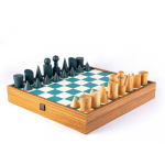 Manopoulos Bauhaus Style Chess Set 40x40cm With Pieces