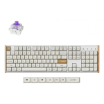 Keychron K10 HE klaviatuur M&auml;ngimine USB + RF Wireless + Bluetooth QWERTY Inglise Valge, Puit