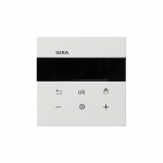 Gira S3000 ruumitemperatuuriregulaator Bluetooth pinnal&uuml;liti puhas valge l&auml;ikiv