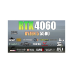 MDATA MDATA GAMING Ryzen 5 5500 32GB 512GB SSD RTX 4060 8GB NoOs