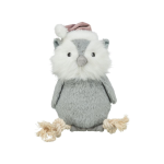 Plī&scaron;a Plī&scaron;a rotaļlieta - Trixie Xmas owl with rope, plush|rope, 31 cm