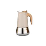 Espresso Espresso kohvikann, roostevaba teras, 9 tassile, must/h&otilde;bedane,
