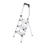 Hailo LivingStep Comfort Plus Astmetega redel Alumiinium, Must