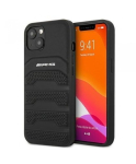Mercedes Mercedes AMG AMHCP13SGSEBK iPhone 13 mini 5.4 quot black / black hard case, leather embossing lines