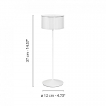 ab+ by Abert Logo portable Table Lamp white