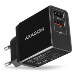 Axagon ACU-QS24 mobiilseadme laadija Nutitelefon Must Vahelduvvool Kiirlaadimine Hoonesisene