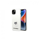 Karl Karl Lagerfeld Case iPhone 14 Plus 6.7" KLHMP14MSNCHBCH White Hard Case Magsafe Silicone NFT Choupette