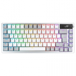 ASUS ROG Azoth White klaviatuur M&auml;ngimine USB + RF Wireless + Bluetooth QWERTZ Saksa keel Valge