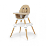 High High chair for feeding 2in1 Malmo Beige