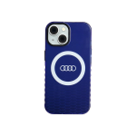 Case Case Audi IML Big Logo MagSafe Case iPhone 15 / 14 / 13 6.1" blue/navy blue hardcase AU-IMLMIP15-Q5/D2-BE