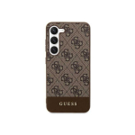 Case Case Original faceplate case GUESS GUHCS24MG4GLBR for SAMSUNG S24 Plus (4G Bottom Stripe / brown)
