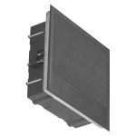 Orno Puszka podłogowa na gniazda modulowe 6 x 45x45mm or 12 x 22.5x45mm, cover: plastic, black