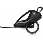 Hamax Cocoon One - single seater 2in1 bicycle trailer, trailer and stroller | Grey/black