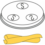 CASERECCE CASERECCE household pasta strainer tip 5 holes 9x5 mm MPF2.5/4 - Hendi 229378